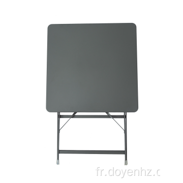 Table pliante carrée étirée en métal 60cm
